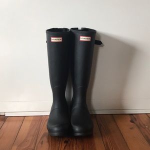 Hunter Rain Boots- Black Matte